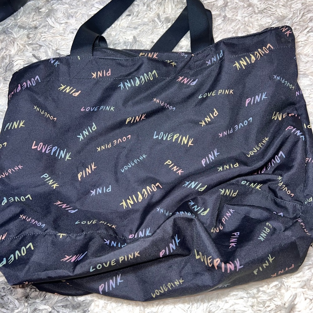 PINK Victoria's Secret Multicolor Logo Tote